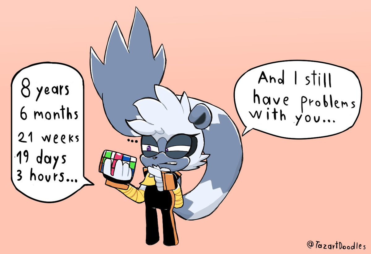 TazartDoodles's tweet photo. #TangleTheLemur I have only managed to make one side of the cube. https://t.co/DftywgPxWw