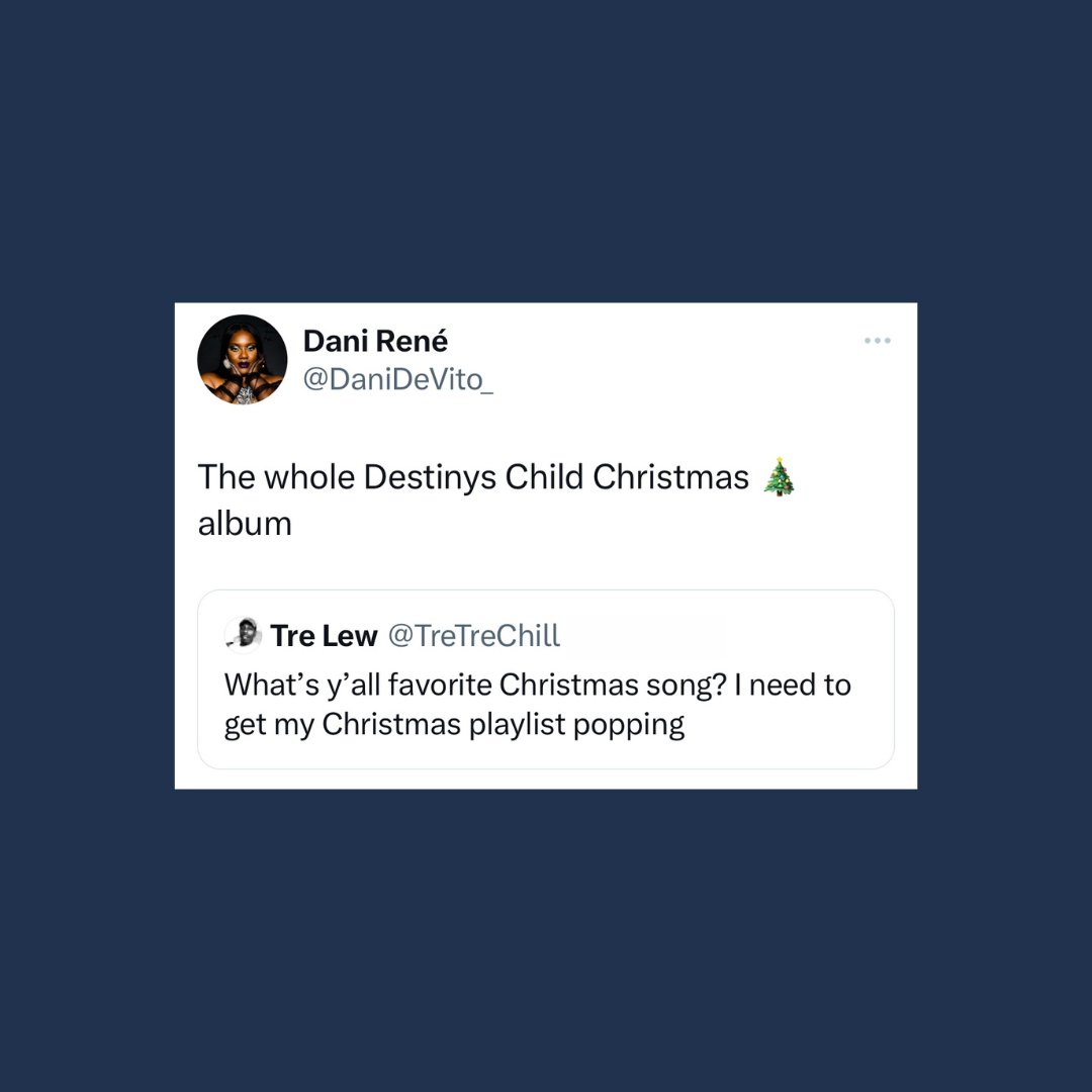 destinyschild's tweet photo. tis the season 🎄 https://t.co/4LjTODYXm5