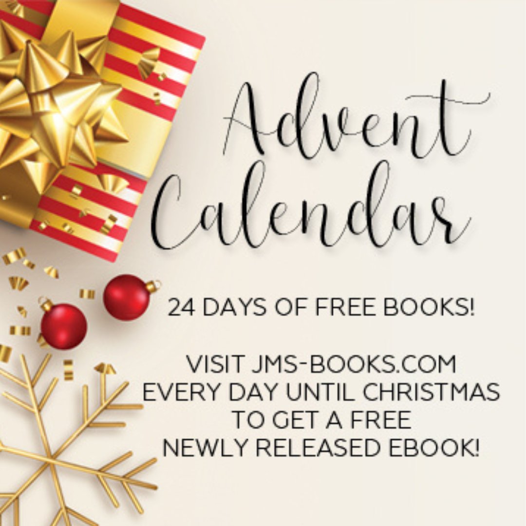 ChrissyMunder's tweet photo. Need a break from the Holiday hustle? It's Advent Calendar time with @jmsbooksllc. Visit https://t.co/mk6GG0ZUgK each day for your free book, and pick up a few more while you're there. https://t.co/dHr34aymH7