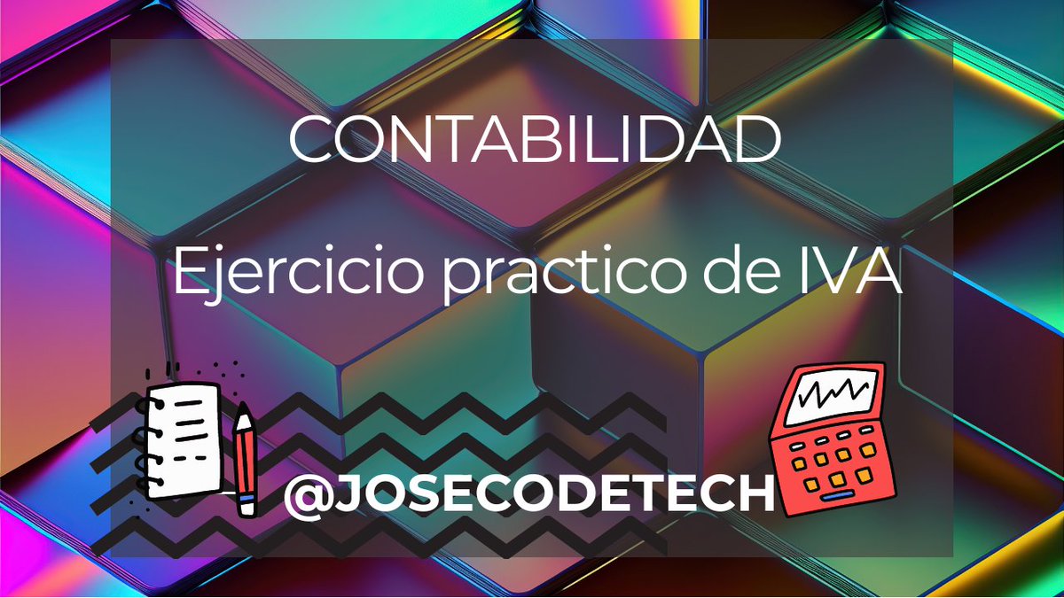 josecodetech's tweet photo. Ejercicio practico de IVA, realizado en #contasol, ->https://t.co/4ZFPvWI64c . Aprende #contabilidad con #josecodetech, #contable. https://t.co/XS3U2pAR4r
