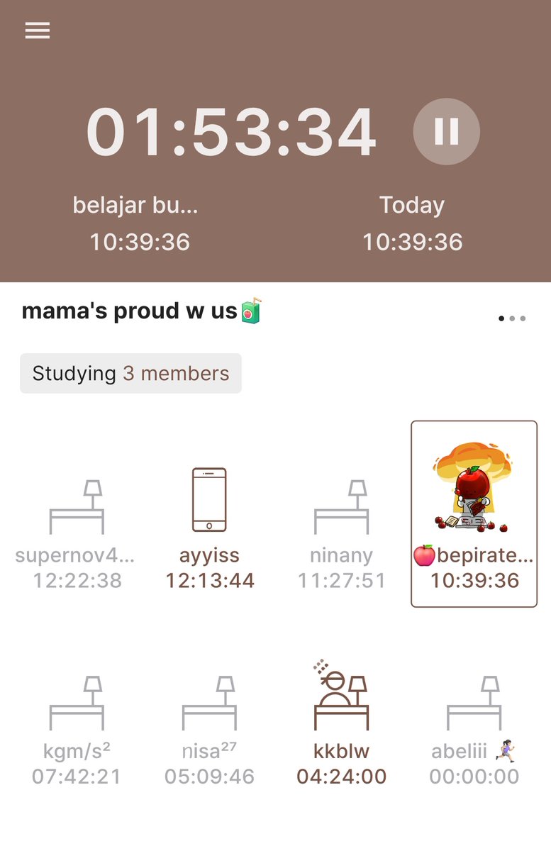 emang kita nih solid banget belajar lama begini💪🏻