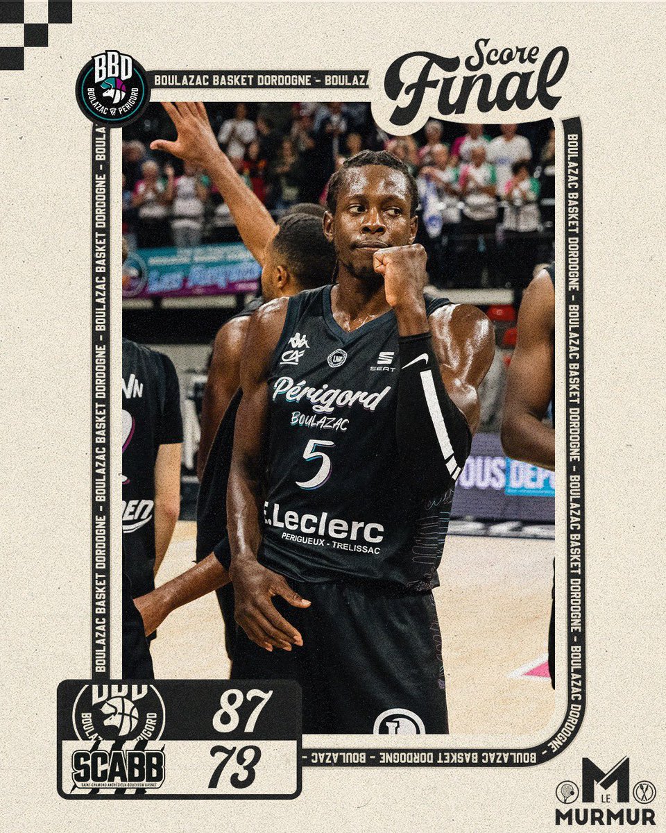 BoulazacBasketD's tweet photo. Job’s done ✔️ 

Dans un match maîtrisé du début à la fin, le BBD s’impose face au SCABB et enregistre son 11ème succès 👊

🔜 Pas le temps de souffler, l’équipe se rendra à Evreux vendredi ! 

#GoBBD https://t.co/elcvFAOc8K