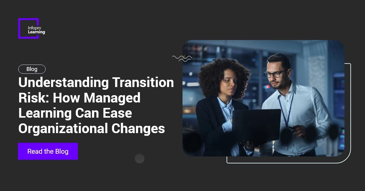 InfoproLearning's tweet image. Change is inevitable, but transition risks don’t have to slow your organization down!  Read our blog and learn how #ManagedLearningServices (#MLS) ensure smooth transitions by accelerating skills, fostering #engagement, and building resilience: bit.ly/4gkjt9j