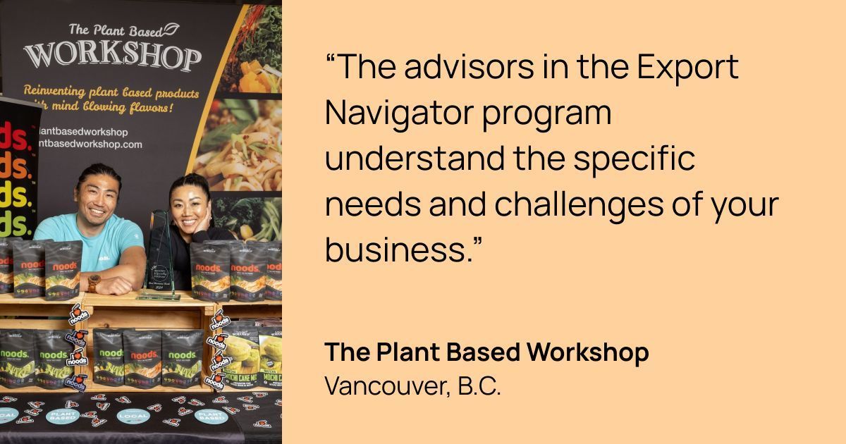 Tak Yamada and his sister Mayumi Bae opened The Workshop Vegetarian Café in North Vancouver in 2016.

They now have a clear roadmap that outlines the steps to successfully enter new markets, like the United States. 

Read the full success story here: exportnavigator.ca/stories/the-pl…