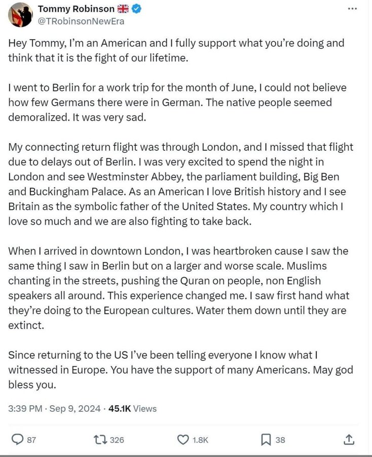 Tommy Robinson sent a letter to himself, he meant to log out and send it from a different account.

But he didn't.

Don't RT 🤣