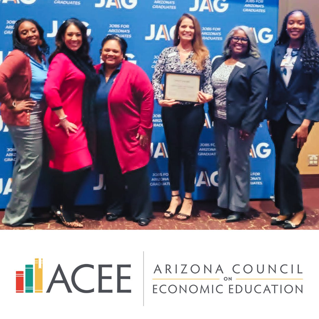 Big news! ACEE has received the 2024 JAG IMPACT Award! This honors our partnership with Jobs for Arizona’s Graduates to empower students. Learn more here: azecon.org/acee-honored-w… <a href="/JAG_Arizona/">Jobs for Arizona's Graduates</a>