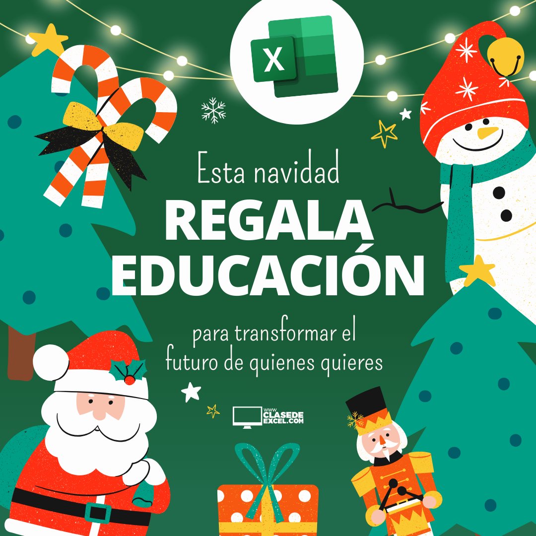 clasedeexcel's tweet image. 🎁 En esta navidad, deja de regalar medias 🧦. Mejor regala algo que transforme el futuro de tus seres queridos. 🎄Encuentra el curso ideal 👉🏼 clasedeexcel.com/portafolio

 #ClaseDeExcel #cursos #CursosVirtuales #AprendeExcel #CursoOnline #Productividad #CursosDeExcel #GráficosExcel