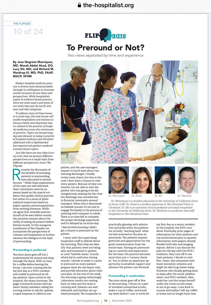 Richard M. Wardrop III, MD, PhD, MACP, SFHM, FAAP (@mud_fud) on Twitter photo Check out our inaugural edition of “The Flipside” on Pre-Rounding! <a href="/SocietyHospMed/">Society of Hospital Medicine</a> <a href="/JHospMedicine/">Journal of Hospital Medicine</a> <a href="/ArunabMehta/">Arunab Mehta, MD, MEd, FHM</a> @freckledpedidoc <a href="/BayroNikolai/">Niko</a> #FlipSide Check out our inaugural edition of “The Flipside” on Pre-Rounding! <a href="/SocietyHospMed/">Society of Hospital Medicine</a> <a href="/JHospMedicine/">Journal of Hospital Medicine</a> <a href="/ArunabMehta/">Arunab Mehta, MD, MEd, FHM</a> @freckledpedidoc <a href="/BayroNikolai/">Niko</a> #FlipSide