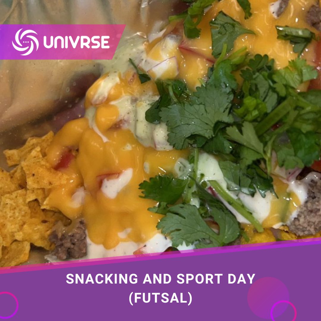 UniVRseOfficial's tweet photo. Last Friday activities,fueling up with loaded nachos before hitting the futsal court! 🧀⚽ 

Nothing like good snacks and great vibes on a sporty day! 💪🎉 

#SnackAttack #FutsalFun #UniVRseInteractive #Gamification #Innovation #metaverse https://t.co/71GaggLx3c