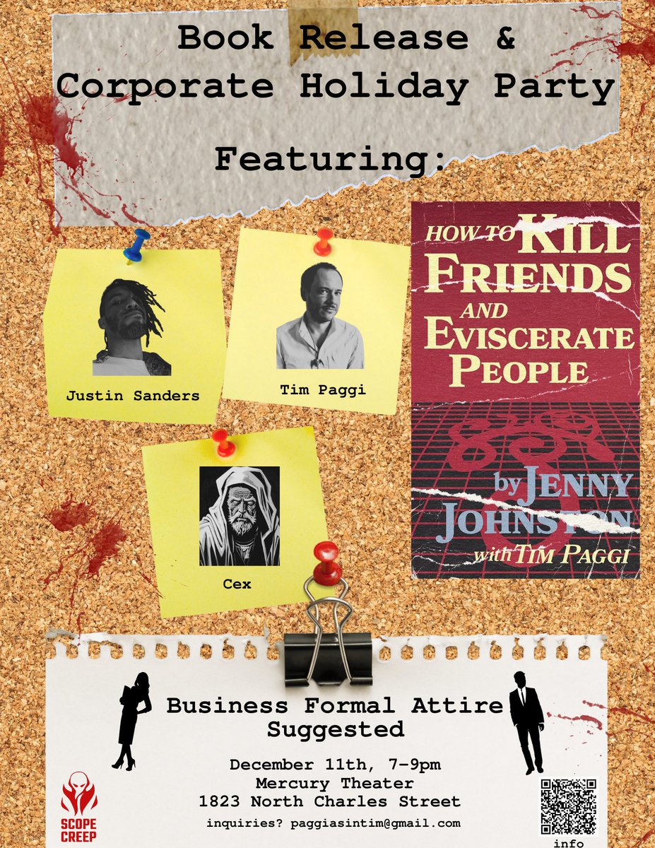 spooookytim's tweet photo. Hey look I’m still on Twitter! Here is a flyer for my book release next week and I would love for you to come and check it out. Big executive and CEO vibes! https://t.co/2iLRCfsw4w