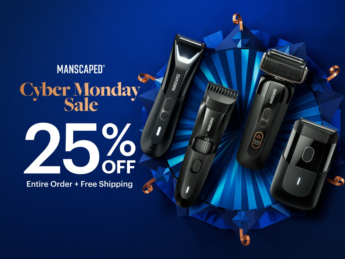 I’m working with MANSCAPED to offer awesome discounts for Cyber Monday!

Their CYBER MONDAY Sale! 25% off Entire Website + Free Shipping! (From December 1 to December 15) manscaped.com #ad