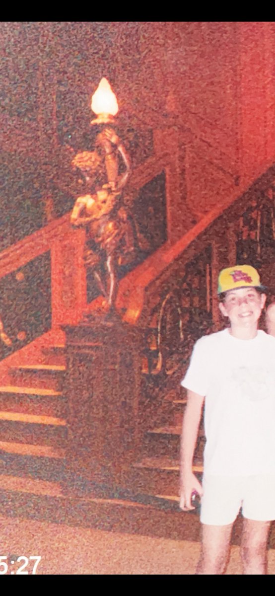 11-year-old Taylor in a Brady Bunch hat at a Titanic exhibit is so on brand