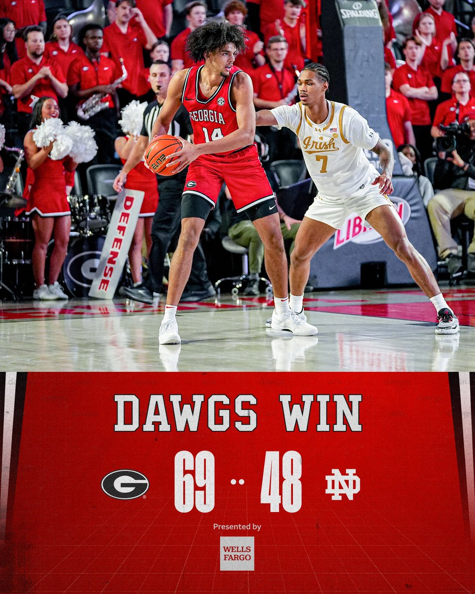 Dawgs 🔛 🔝

Add one to the <a href="/SEC/">Southeastern Conference</a> column ✔️

#GoDawgs | <a href="/WellsFargo/">Wells Fargo</a>