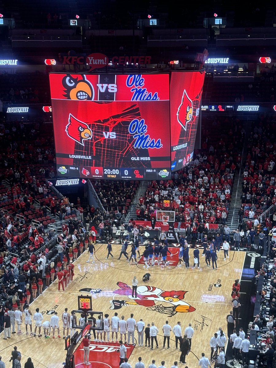 Let’s get this dub #GoCards 🏀⚪️🔴🐔 #Beatolemiss