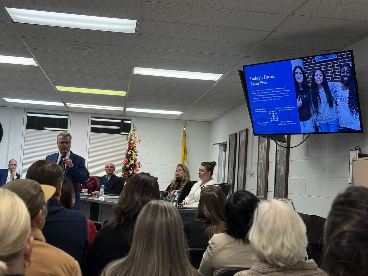 Excited to learn about Blueprint Pillar 5 updates via <a href="/WorcesterSystem/">Worcester Schools MD</a> CFO Vince Tolbert. #BlueprintMD