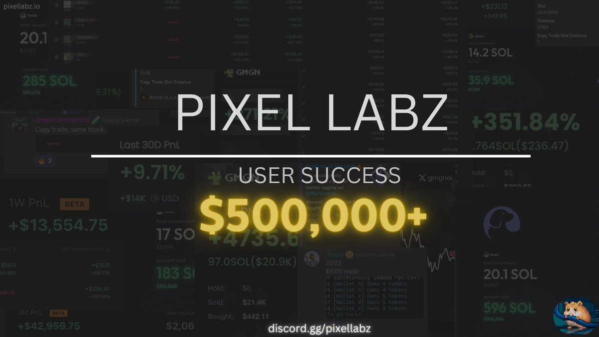 $500k+ profit generated by PixelLabz holders.

1 block difference, $100 renewal, no NFT burn, no late fees - it's no question why many people prefer PixelLabz RPC node.

New Frankfurt location releasing by the end of December - join discord.gg/pixellabz for a free trial!