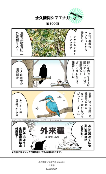 ✨永久機関シマエナガ✨
✨シーズン4 配信中✨

【第100羽】

#永久機関シマエナガ 
#シマエナガとカラスさん
#漫画が読めるハッシュタグ 