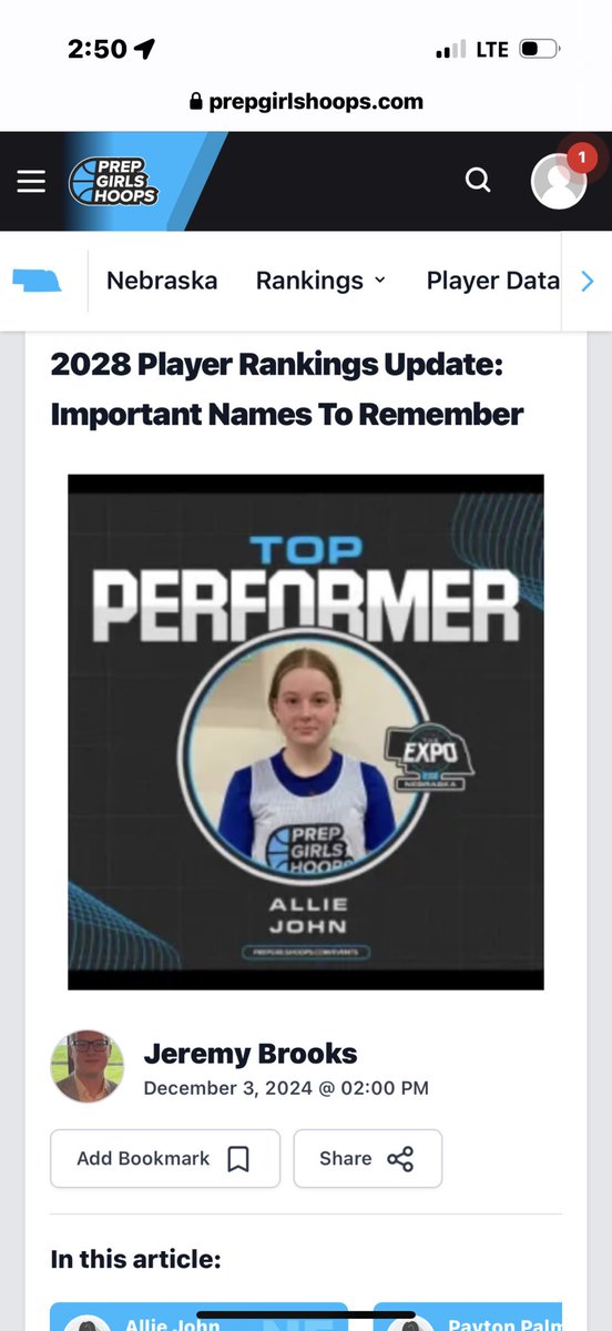 AllieJohn2009's tweet image. Thank you @PGHBrooks for the nice write up.  We are excited to get the season started! 

@PGHNebraska 
@ETGmwgbb 
@bhsbadgersgbb