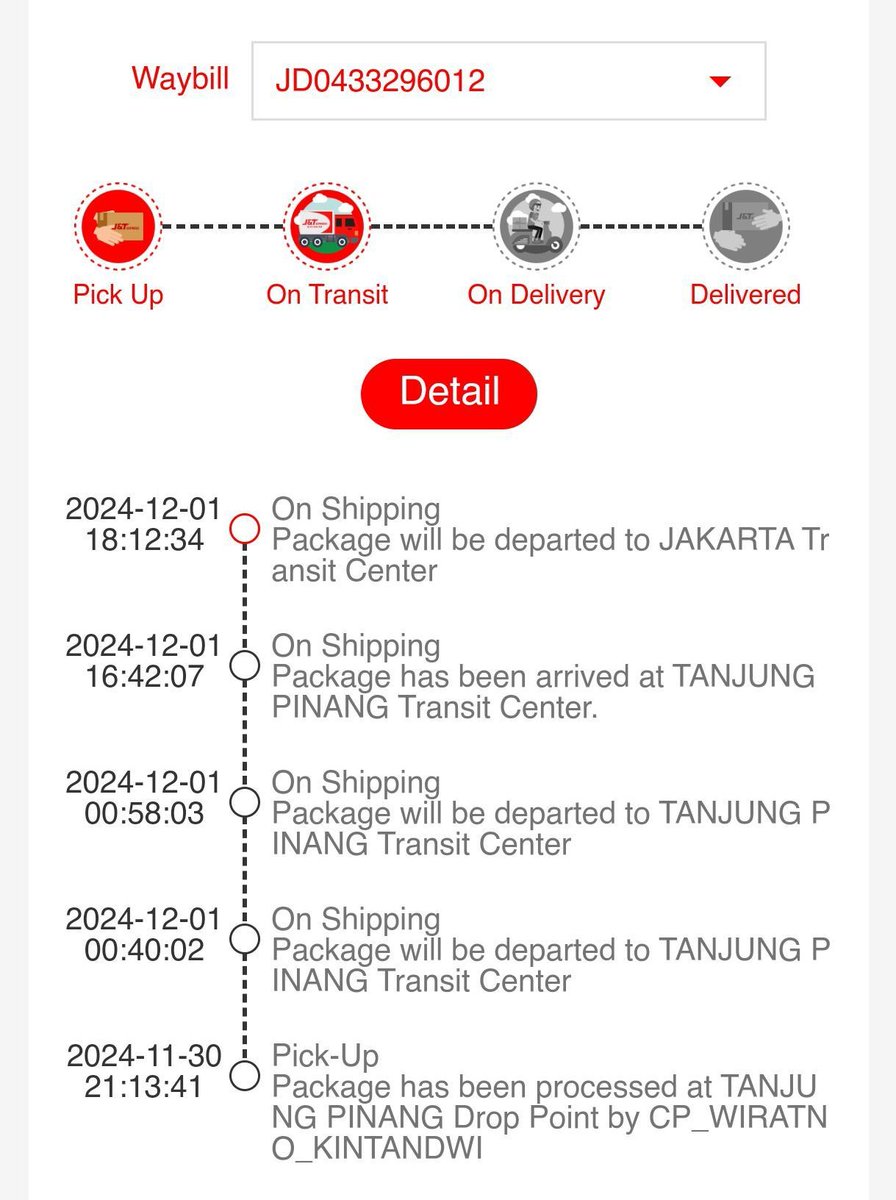 raihandayani's tweet photo. @jntexpressid tolong dibantu dong min. Udah 3 hari ga gerak. JD0433296012 https://t.co/rHyOb9bHy8