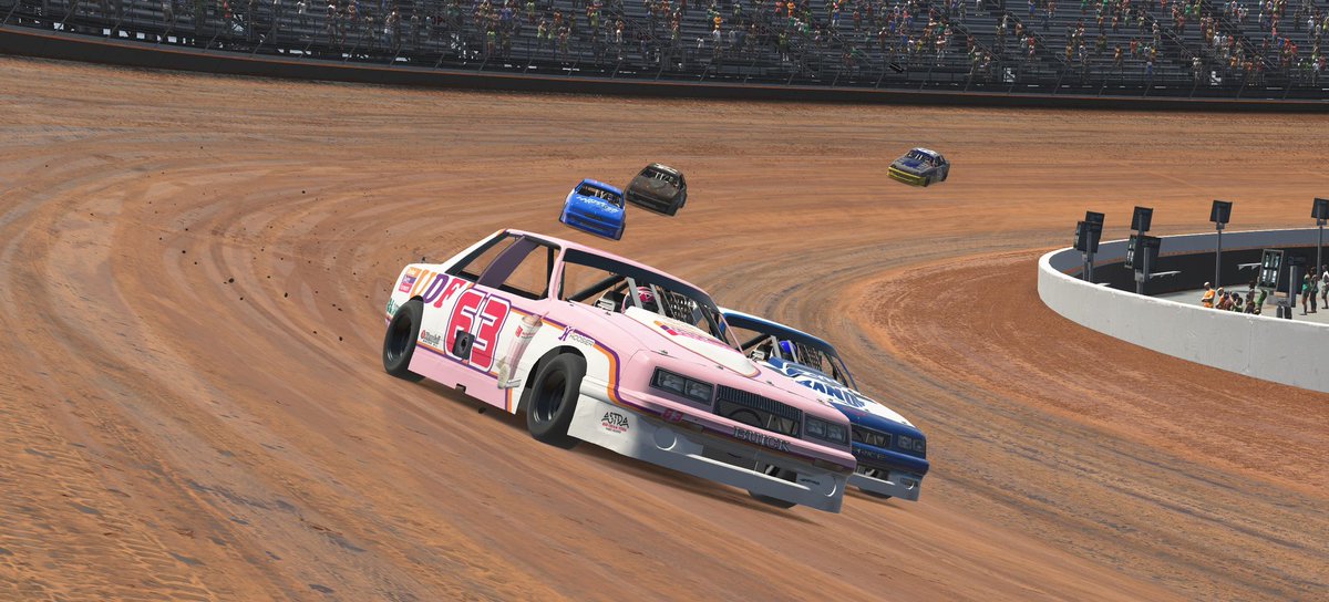 RacingSpectrum's tweet photo. Our @GreatLakesRace Winter Series results from Bristol Dirt:
9th @EeeeJaayKaay #63
13th @27willbarb #27
Not a good night.
#iracing #eracing #glws #nascar #ministock #stockcar #racecar https://t.co/vRQFMVpQdT