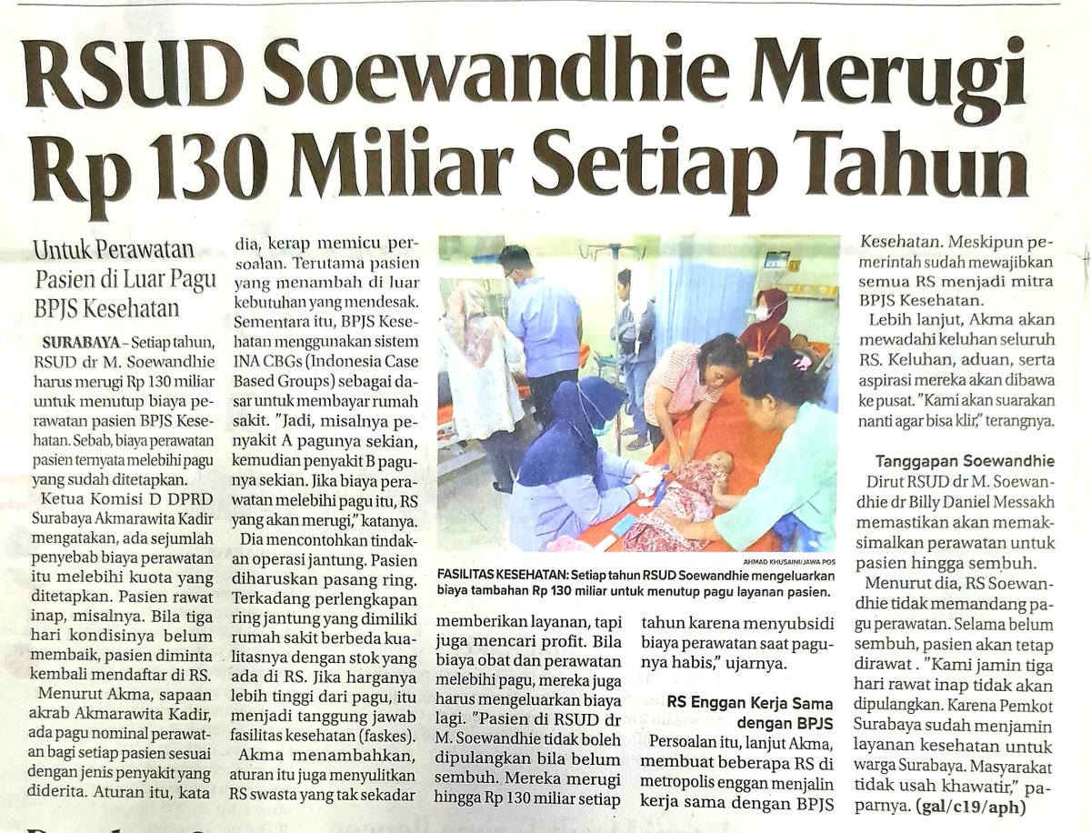 Harusnya tiap RSUD meramaikan begini biar DPRD dan kepala daerahnya sadar...