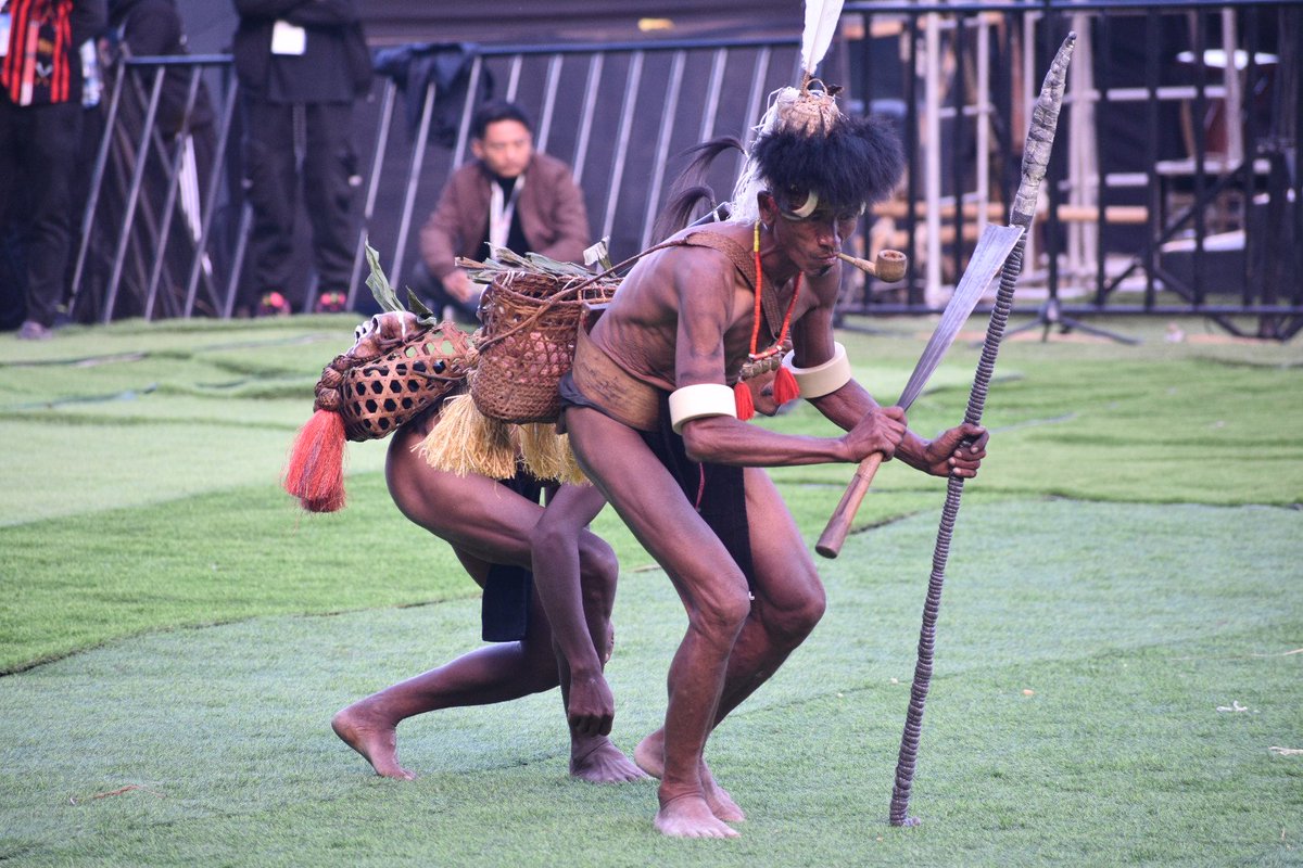 jacob_zhimomi's tweet photo. In the still of the night under cover of the thick fog, this is how our brave forefather warriors would move around and strike deadly blows. The headhunting days may be over but the blood still runs through our veins - unabated. 
#HornbillFestival2024 #incredibleindia #Nagaland https://t.co/mA8FsXRIQE