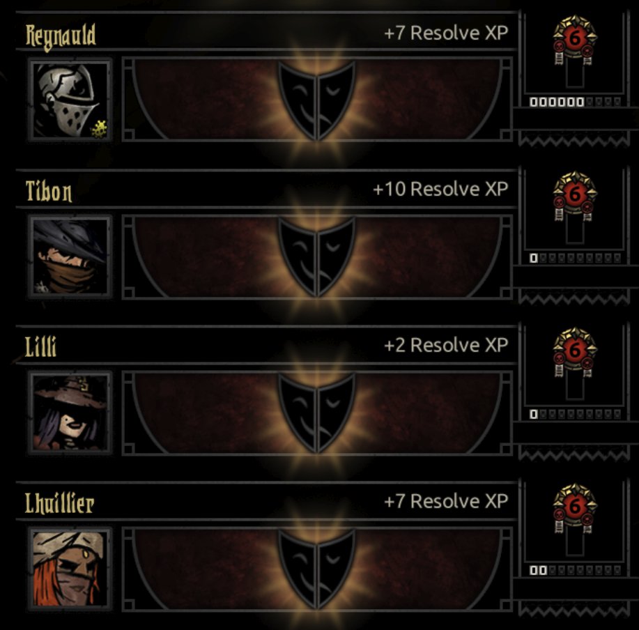Solid progress in Darkest Dungeon! No one died (barely), and we leveled our first resolve 6 characters! I appreciate the slew of raids from <a href="/LootVT/">Loot!🕷️💰| Spider Merchant VTuber</a> , ttv/KiltedDungeoneer, <a href="/TheLadyKil/">The Lady Kil 💋 @theladykil.bsky.social !!</a>, and ttv/prismaticrhythm Very kind of all of thee!💛