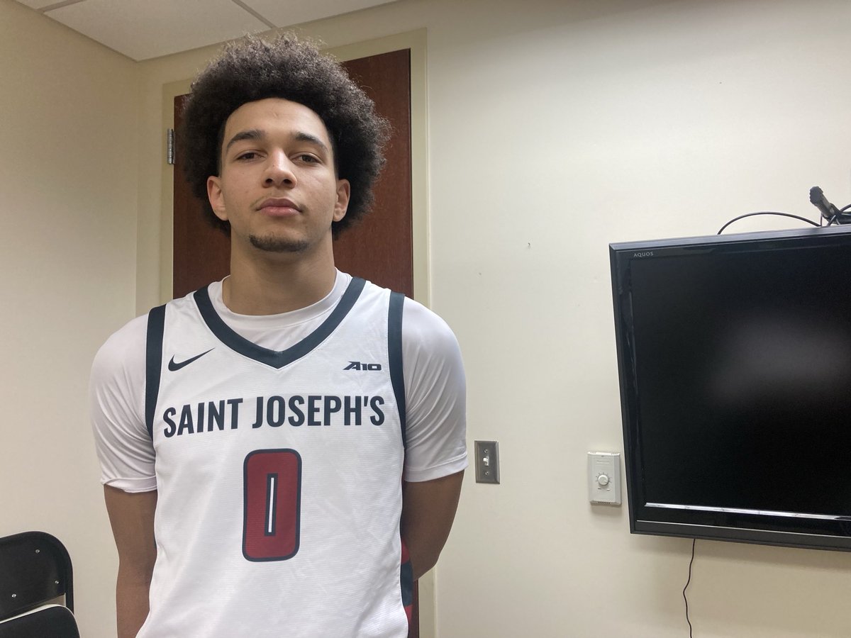 Good catching up with Derek Simpson,
who was Saint Joes’ best guard tonight. Super young man who’s in a great spot with the Hawks.