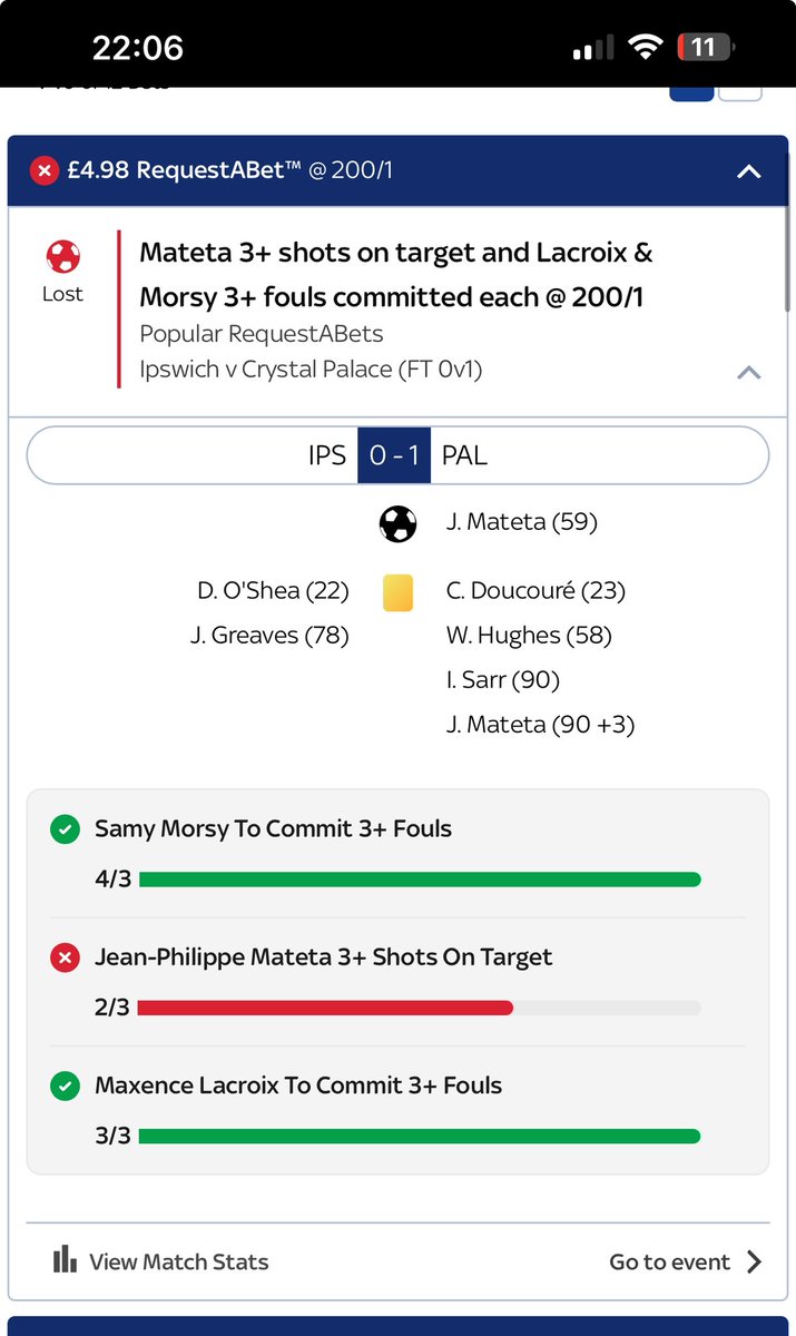 itzDobbo's tweet image. How have you not paid this out he had the 3rd SOT in last min @SkyBet  @SkyBetHelp  ????