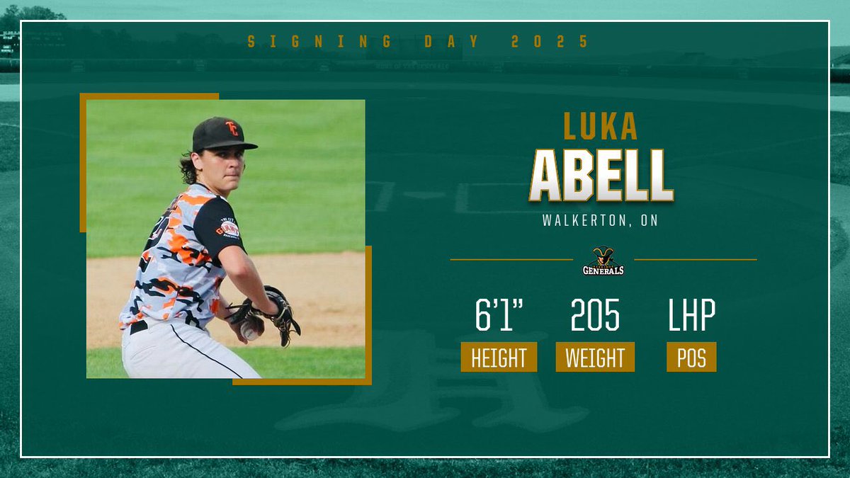 📝NATIONAL LETTER OF INTENT 📝 LHP Luka Abell from Sacred Heart High School in Ontario Canada! #defendthehill #rollgens