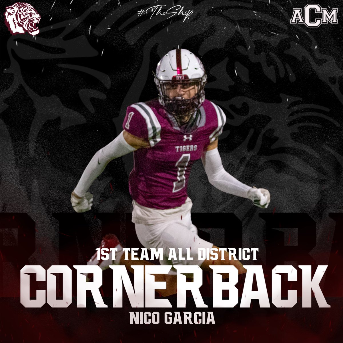ConsolFootball's tweet photo. Congratulations to Nico Garcia, 1st Team Corner 🏆 #TheShip https://t.co/XDHipsjbqb