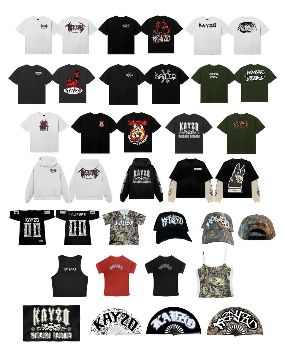 KayzoMusic's tweet photo. GIVE AWAY!!! 

I’m giving someone the ENTIRE merch collection. Like one of EVERY SINGLE item. 

Enter at the link below. Picking a winner tomorrow at 12 pm PST. 🤝❤️

https://t.co/AHPRskQiED https://t.co/eA5Tietemz