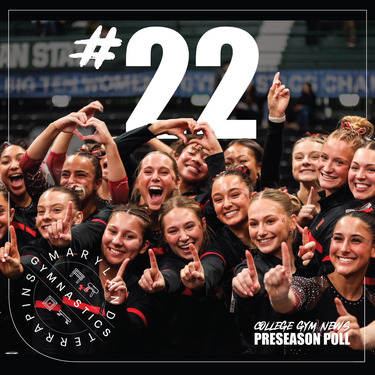 Etching our name into the number 22 spot 🤩

#GymTerps