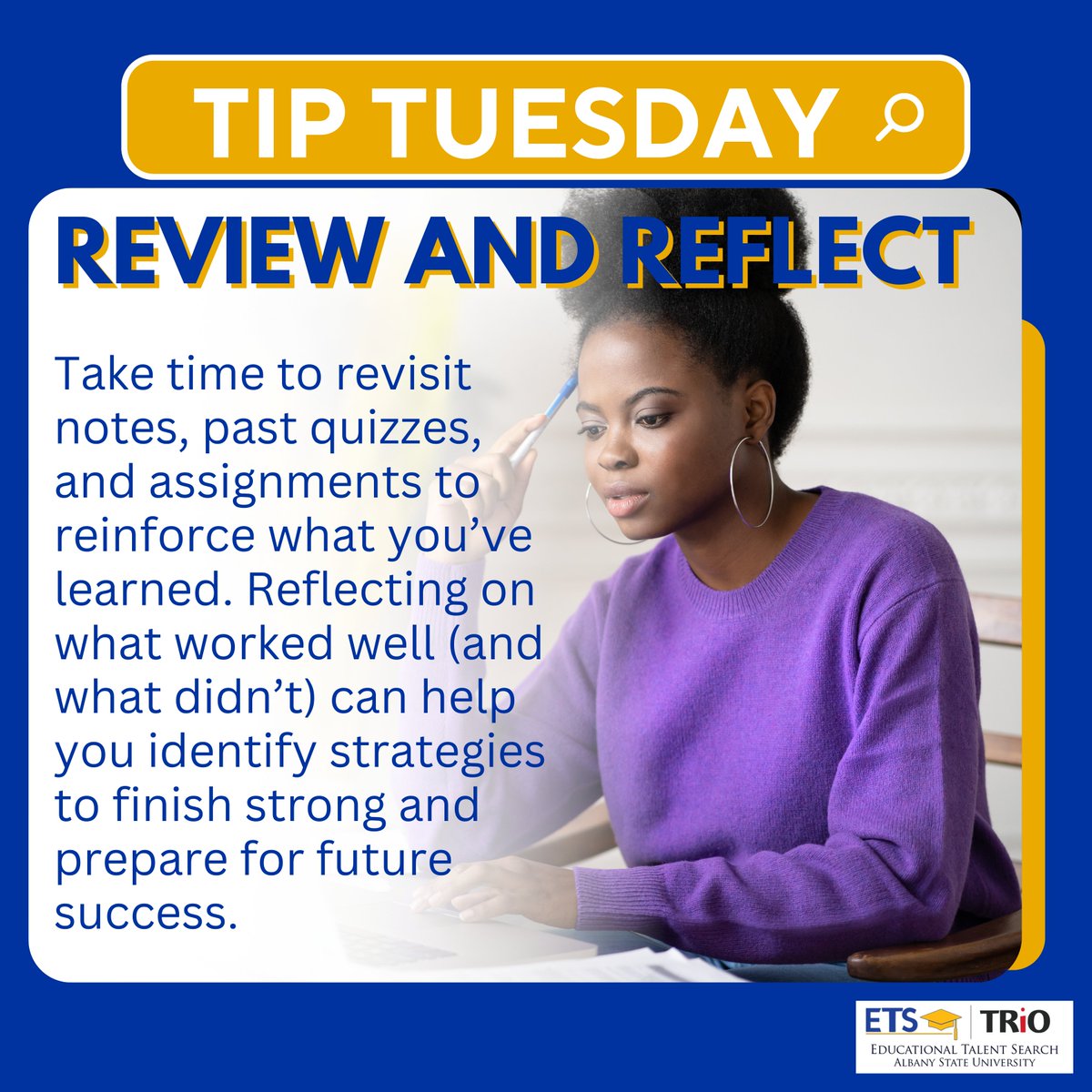 asuets_'s tweet image. Finishing strong starts with focusing on what you&apos;ve learned! 💪📚 Let’s wrap up the semester with confidence and determination. #ASUETSTipTuesday #SemesterSuccess #KeepPushing