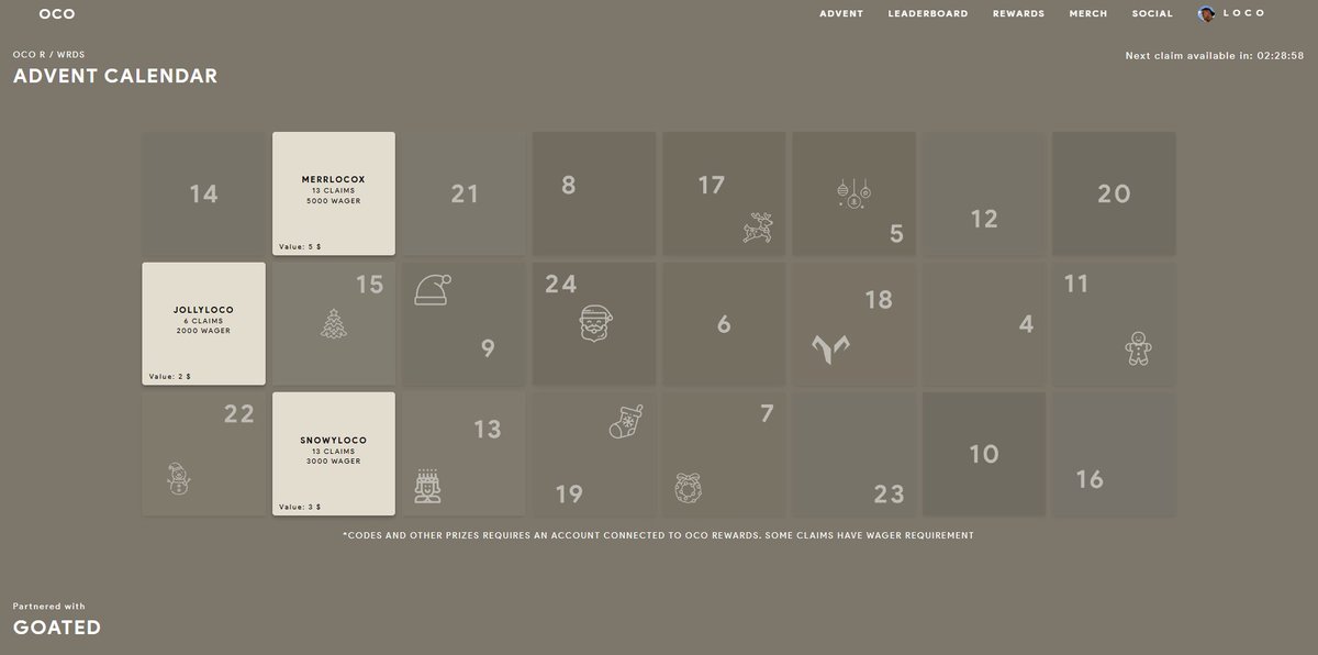 OCO Rewards tweet media