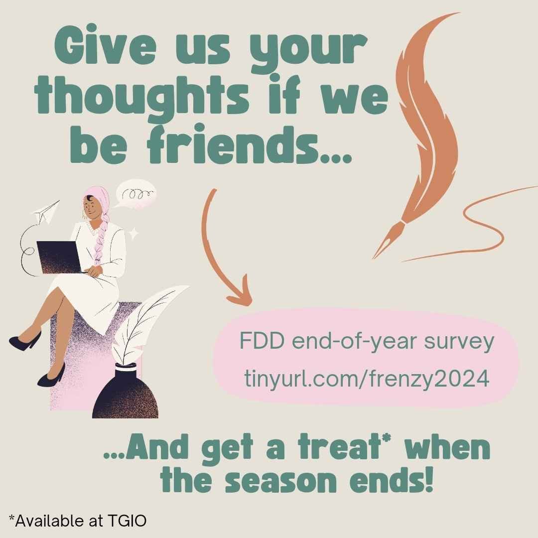 firstdraftdet's tweet image. If you participated in First Draft Frenzy this November, help us out by filling out this survey so we can keep improving!
forms.gle/wm8PvBFVhPQ386…