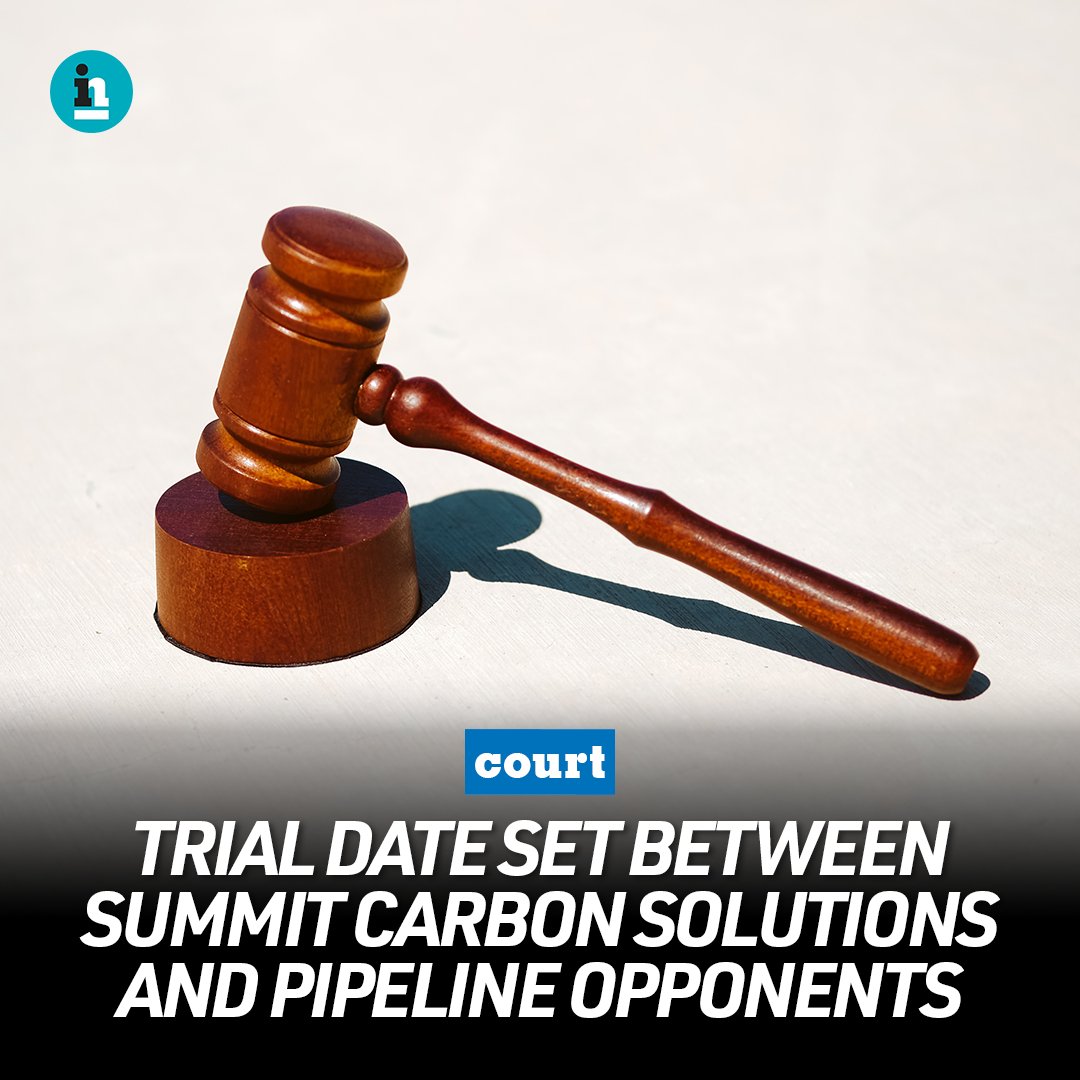 A trial date for for legal dispute between Summit Carbon Solutions and opponents of the pipeline has been set for September 8, 2025.

aberdeeninsider.com/lawsuit-betwee…