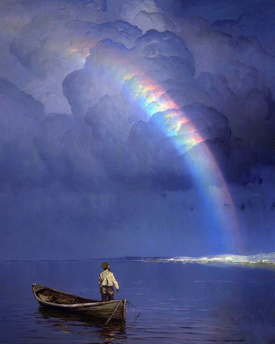 ArtMyWorld2's tweet image. 🎨Nikolai Dubovskoi (Rusia, 1859-1918) 

“The Rainbow”