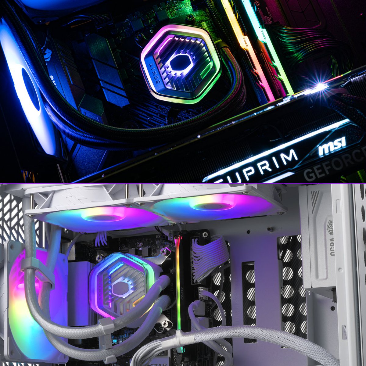 Que préférez-vous : un watercooler noir ou blanc ?

#coolermaster #pcmr #pcbuild