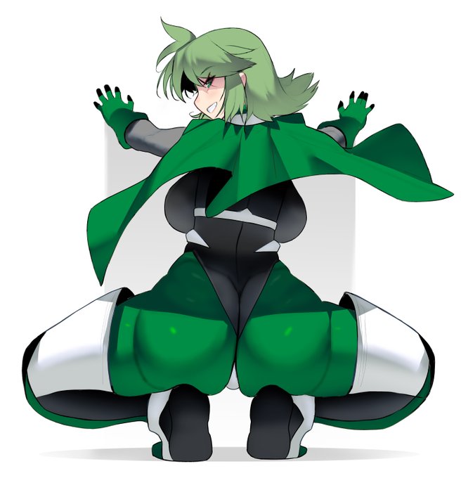 ムチムチしたスーツごしのお尻 