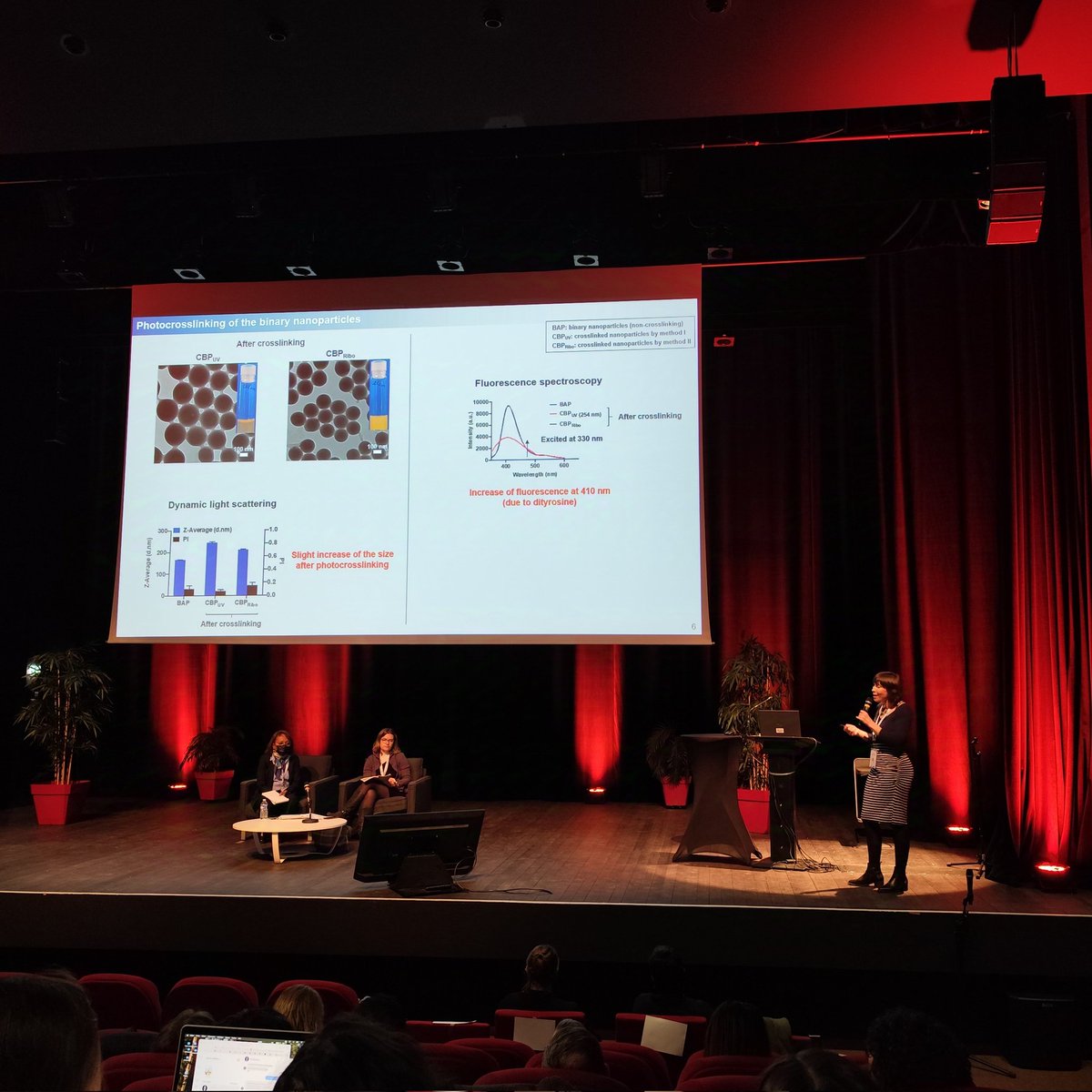 Very nice talk on photothermal theraphy by <a href="/CeciliaMenard/">Cécilia Ménard-Moyon</a> at the <a href="/SFNano_official/">SFNano</a>. Congratulations on your fantastic results in #cancer treatment.