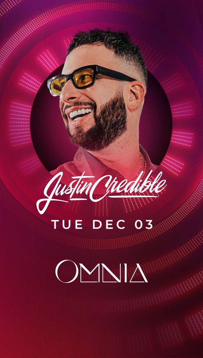 JoeSN_Marquee's tweet photo. Justin Credible tonight @OmniaLasVegas  !!
TEXT 702.334.9274 FOR FREE GUEST LIST ENTRY, or TO BOOK YOUR VIP TABLE!!

 #MarqueeLV  #Tao #TaoBeach #VegasPromoter #TaoGroup #Vegas #LasVegas #VegasLocals #Hakkasan #WetRepublic #EncoreBeachClub #VegasBound #Ayu #Omnia https://t.co/f8lGZI84uu