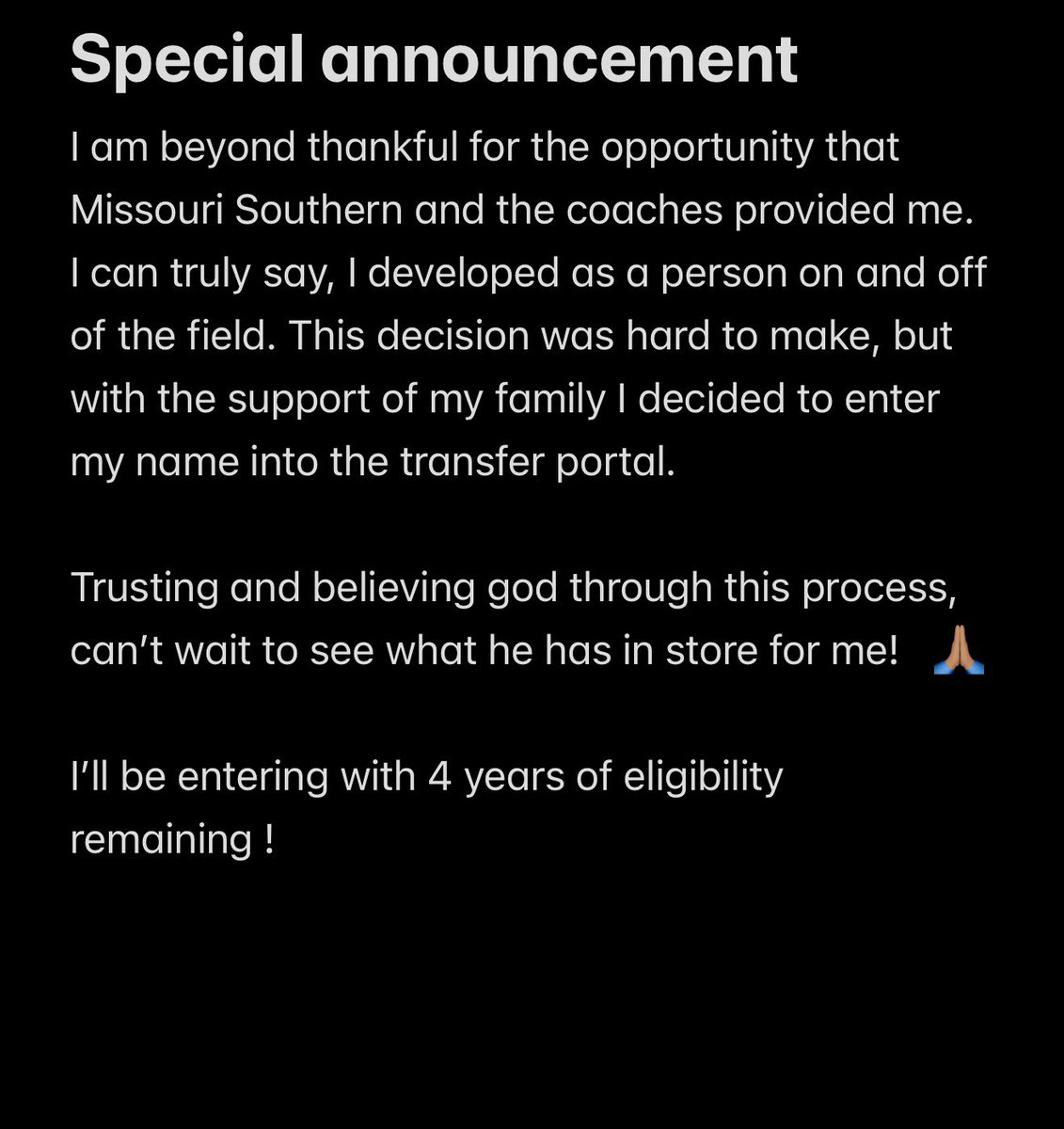 Iamhm18's tweet image. I’ll be entering the portal as an Redshirt freshman. I appeared in 3 games this past season

4 years of eligibility remaining! 

Here’s film from this past season !

Here’s a link to my High school film as well 
hudl.com/v/2LeKUZ