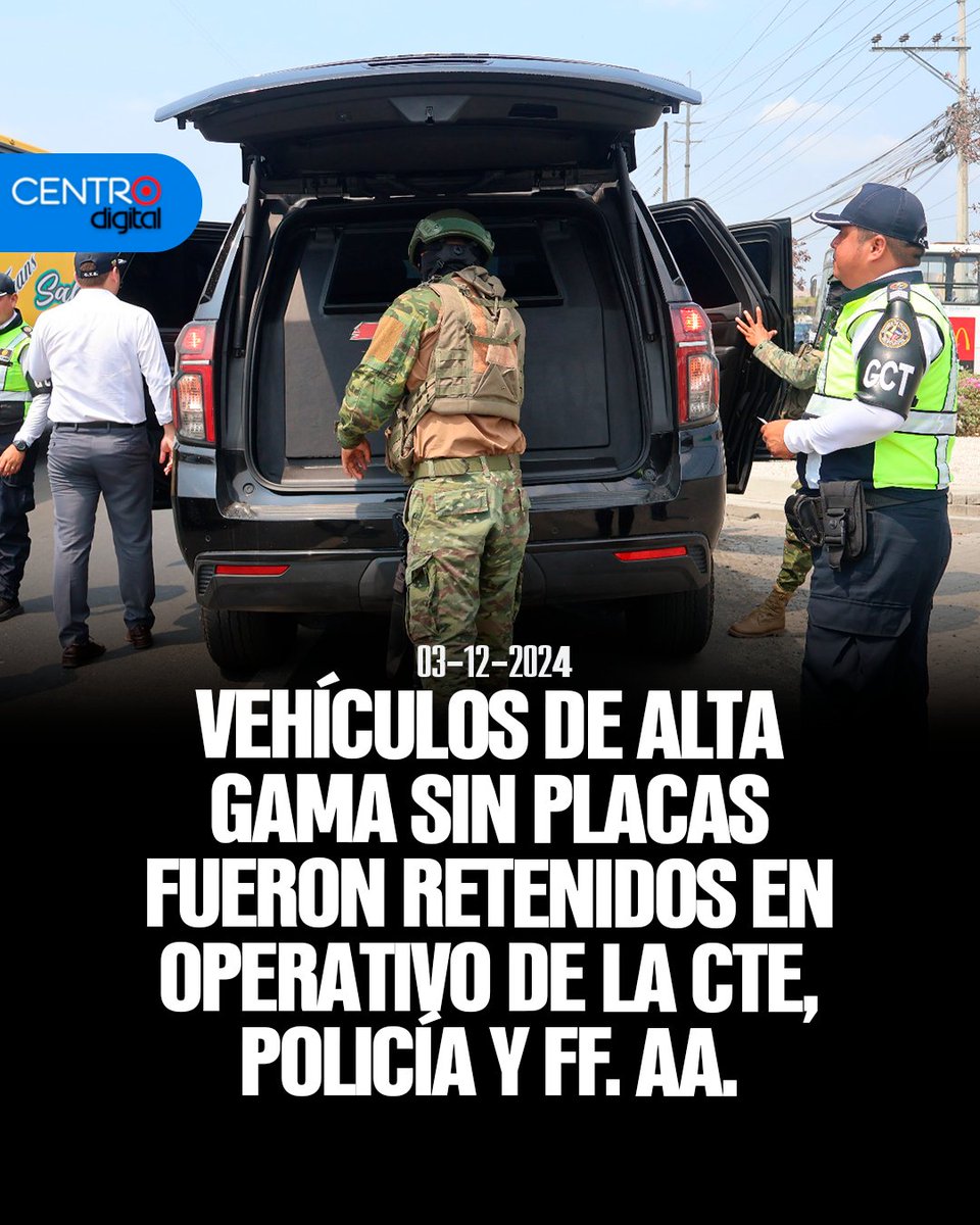 Entre el 25 de noviembre y el 3 de diciembre, 35 automotores fueron llevados a los centros de retención vehicular y se han emitido 215 citaciones en operativos llevados a cabo en Daule y Samborondón.

Los detalles⤵️
instagram.com/p/DDIhkv2s8kI/…