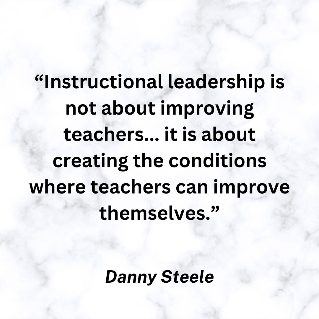 Instructional Leadership…