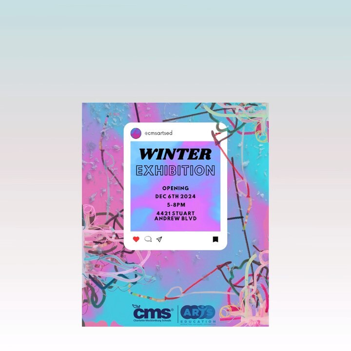 Congratulations to Highland Renaissance Academy’s four amazing students who will have their artwork on display at the CMS 3rd Annual Juried Winter Exhibition! Come out and see their work along with approximately 100 pieces this Friday from 5-8PM!

@cmsartsed #ElementaryArt #Art…