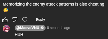 MaeveVNU's tweet photo. new meta dropped: apparently learning enemy attack patterns in soulslikes is cheating https://t.co/4ICoLxwpA6