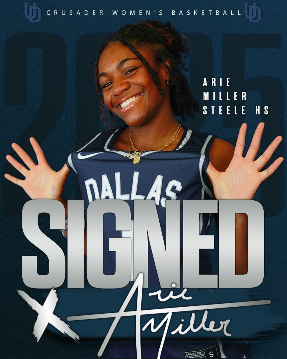 ArieMiller_2025's tweet photo. Signing December 4th at 8am @ Steele High school !!
@slkbasketball
@UDallasWBB
@DaveWMiller
@DKMOne3 https://t.co/5JXiRyD99H