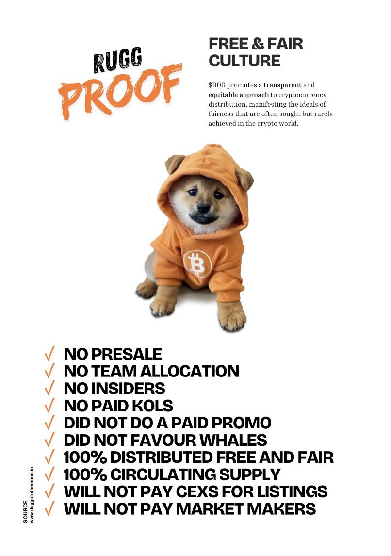 stoneyfrg's tweet photo. Isabella join $DOG the free & fair movement on Bitcoin
$DOG purpose is to onboard people to Bitcoin
#Bitcoin #BITMEMES ๐๐๐
@isabellasg3 https://t.co/nyXftxIZDg
