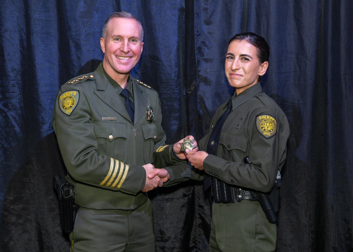 WashoeSheriff's tweet photo. It is with tremendous pride that we present the Northern Nevada Law Enforcement Academy Class of 2024-02. Today, the Sheriff’s Office welcomes 20 new graduates. For the next 14 weeks, these newly appointed deputies will go through a comprehensive field training program within the Washoe County Detention Facility. Before they begin that next phase, let us take time to recognize their accomplishments and welcome them to the family!

“To the class of 2024-02, I commend you for your hard work and success in the academy. I know the challenges that lay ahead for you as new deputies but I also know you are ready to take on this next chapter. Never lose this hunger in your belly to work hard and accomplish your goals. If you stay true to the oath, maintain your honor, and do right by our community, this will be the most rewarding career a person could ever have.” - Sheriff Darin Balaam

#WCSO #ProudSheriff #deputy #graduation